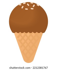 3D-Eis auf Weiß