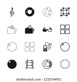 3d icon. collection of 16 3d filled and outline icons such as document in folder, cube, bowling ball, pie chart, mp3 player, treble clef. editable 3d icons for web and mobile.