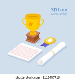 3D Icon Design Award Concept