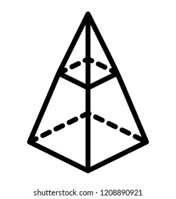 3d icon design of pyramid