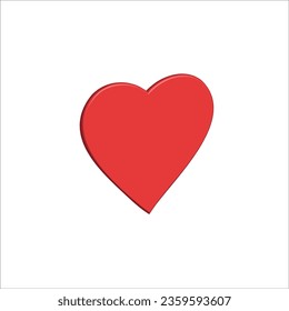 3d icon heart vector design
