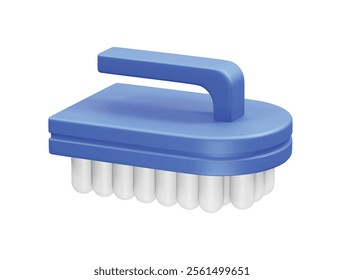 3D Icon Illustration Cleaning Brush vector render