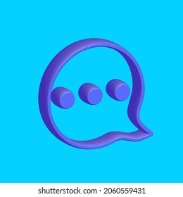 3d icon for internet, user interface, leading page