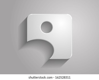 Icono 3d del número 9