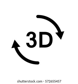3d icon on white background. 3d sign.