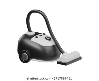 ícone 3d renderizado aspirador de pó