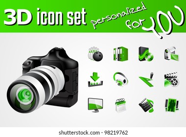 3D icon set personalized for you