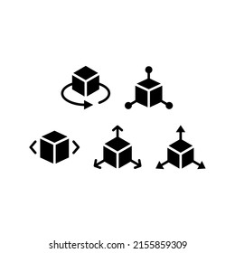 3D Icon Set Vector Symbol Design Illustration