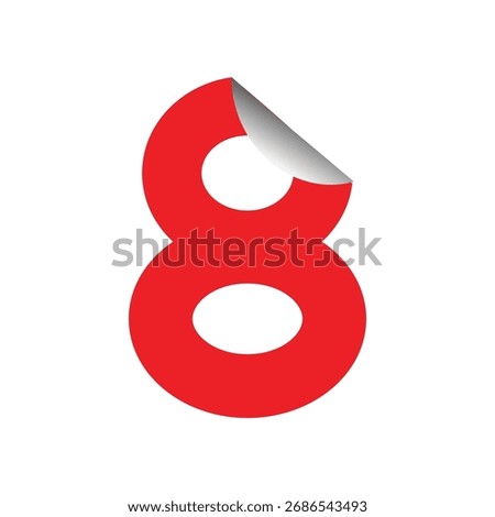 3D icon, shaped like an abstract circle