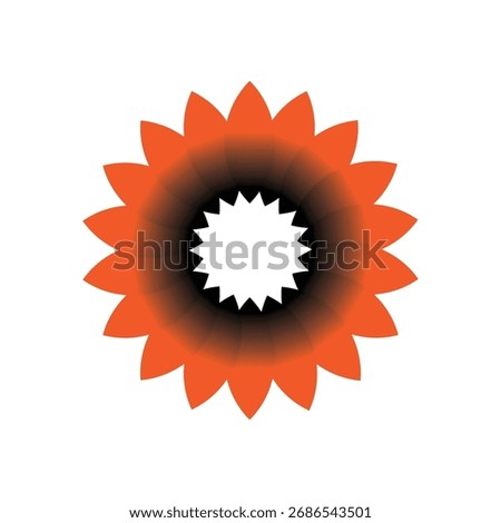 3D icon, shaped like an abstract circle