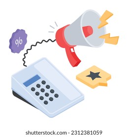 A 3d icon of social media  