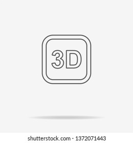 3d icon. Vector concept illustration for design.