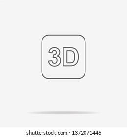 3d icon. Vector concept illustration for design.