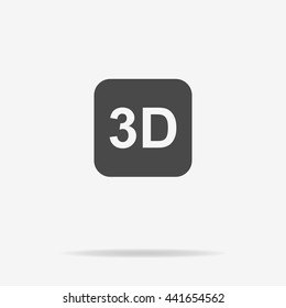 3d icon. Vector concept illustration for design.
