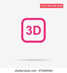3d icon. Vector concept illustration for design.