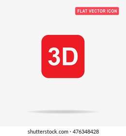3d icon. Vector concept illustration for design.