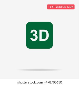 3d icon. Vector concept illustration for design.