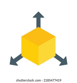 3D icon vector image. Can also be used for Media Buttons. Suitable for mobile apps, web apps and print media.