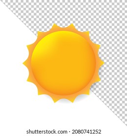 3D Icon Vector Sun Illustration