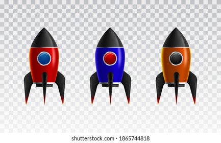 3d icons from the rocket collection,. 