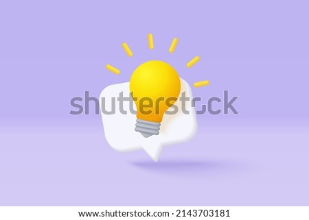 3D idea make money coin  on pastel background. growing business isolated concept, 3d light bulb vector render for finance, investment, light bulb like idea make earning with illustration concept