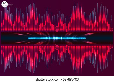 3D illuminated abstract digital wave of glowing particles and wireframe. Futuristic vector illustration. Technology concept. Abstract background