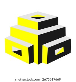 3D illusion square box design