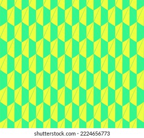 3D illusional Retro Vintage Modern Soft Colors Sets Cubism Geometric Illustration Seamless Pattern Designed for Womenswear Trousers, suitable for printing on surface decorative art deco, home style  