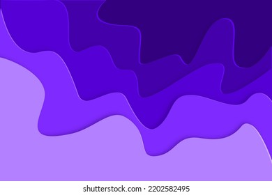 3D illustration abstract background , purple and blue paper cut shapes. Vector design layout for business presentations, flyers, posters and invitations