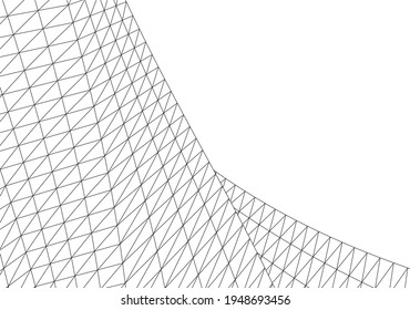 3d illustration of abstract geometric shape