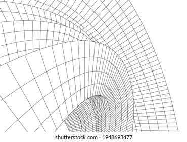 3 quinquies ilustración de forma geométrica abstracta