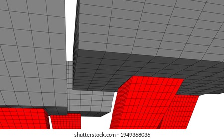3.ª ilustración de la arquitectura abstracta moderna