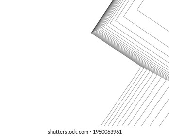 3d illustration of abstract modern architecture