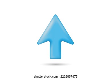 Icono de flecha de ilustración 3d ilustración vectorial