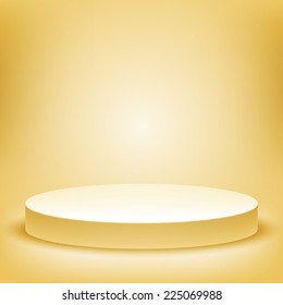 A 3d illustration of blank template layout of white empty musical, theater, concert or entertainment stage.