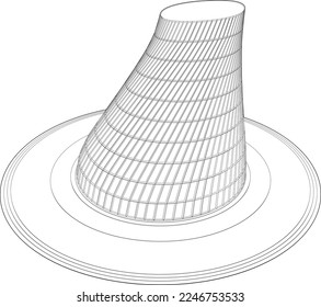 3D illustration of Building in concept