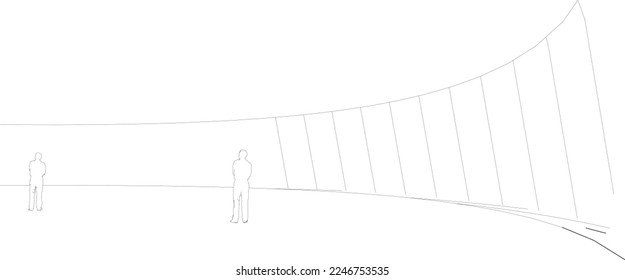 3D illustration of Building in concept