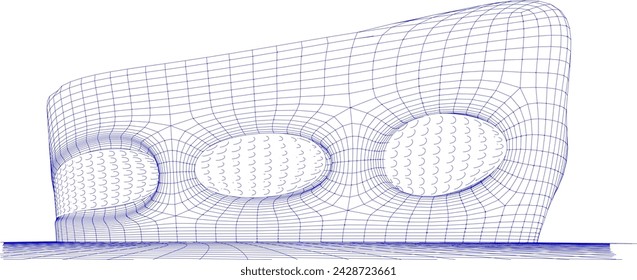 3D illustration of Building in concept