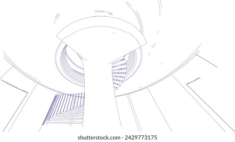 3D illustration of Building in concept