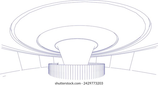 3D illustration of Building in concept