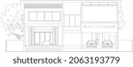 3D illustration of building project