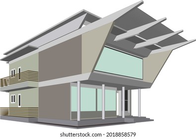 Ilustración 3D del proyecto de construcción