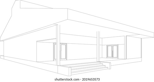 Ilustración 3D del proyecto de construcción