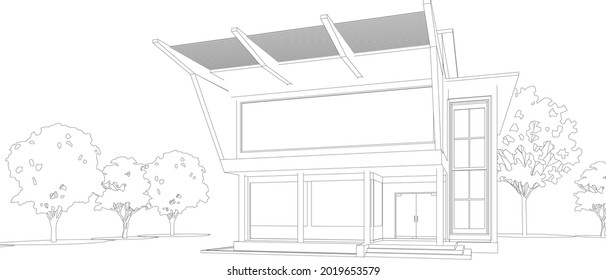Ilustración 3D del proyecto de construcción