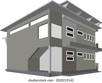 3D-Illustration des Bauprojekts