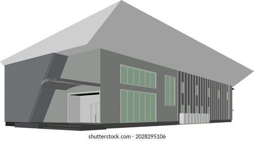 Ilustración 3D del proyecto de construcción