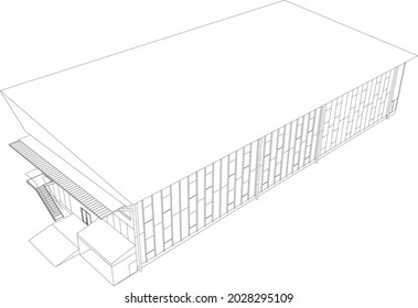 Ilustración 3D del proyecto de construcción