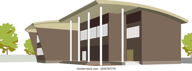 Ilustración 3D del proyecto de construcción