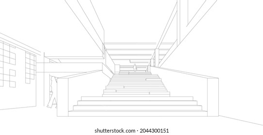 Ilustración 3D del proyecto de construcción