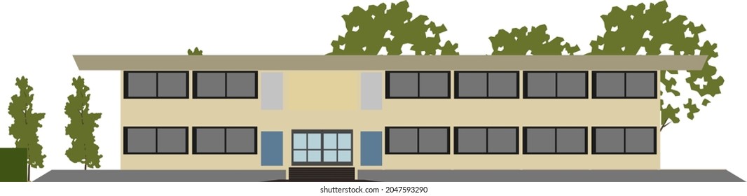 3D illustration of building project